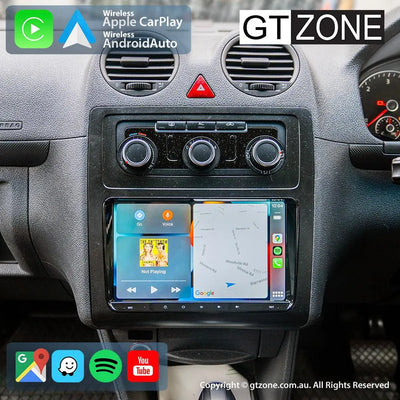 Volkswagen Caddy Head Unit Upgrade Kit (2005-2015) - 9inch Wireless Multitouch Smartscreen with Apple Carplay Android Auto