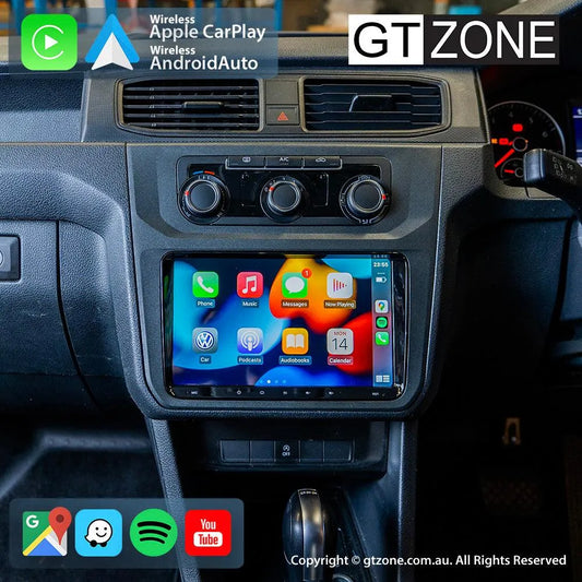 Volkswagen Caddy Head Unit Upgrade Kit (2015-Present) - 9inch Wireless Multitouch Smartscreen with Apple Carplay Android Auto