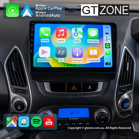 Hyundai ix35 Carplay Android Auto Head Unit Stereo 2009-2015 10 inch - gtzone