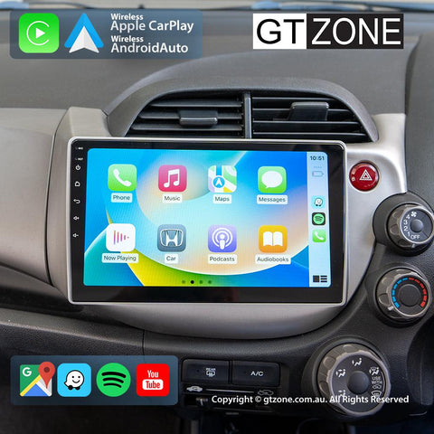 Honda Jazz Carplay Android Auto Head Unit Stereo 2008-2013 9 inch - gtzone