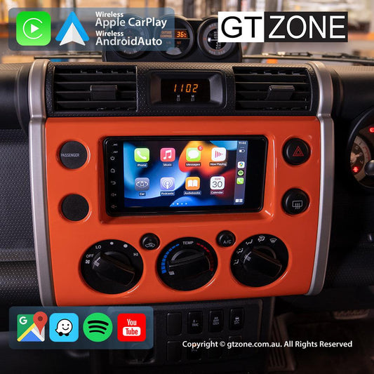 Toyota FJ-Cruiser Head Unit Upgrade Kit (2011-2015) - 7inch Wireless MultiTouch Smartscreen with Apple Carplay Android Auto 1000