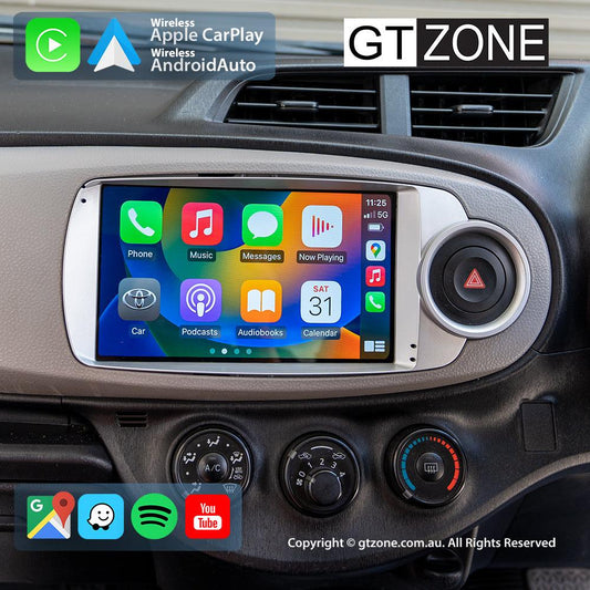 Toyota Yaris Head Unit Upgrade Kit (2005-2011) - 9inch Wireless Multitouch Smartscreen with Apple Carplay Android Auto 1000