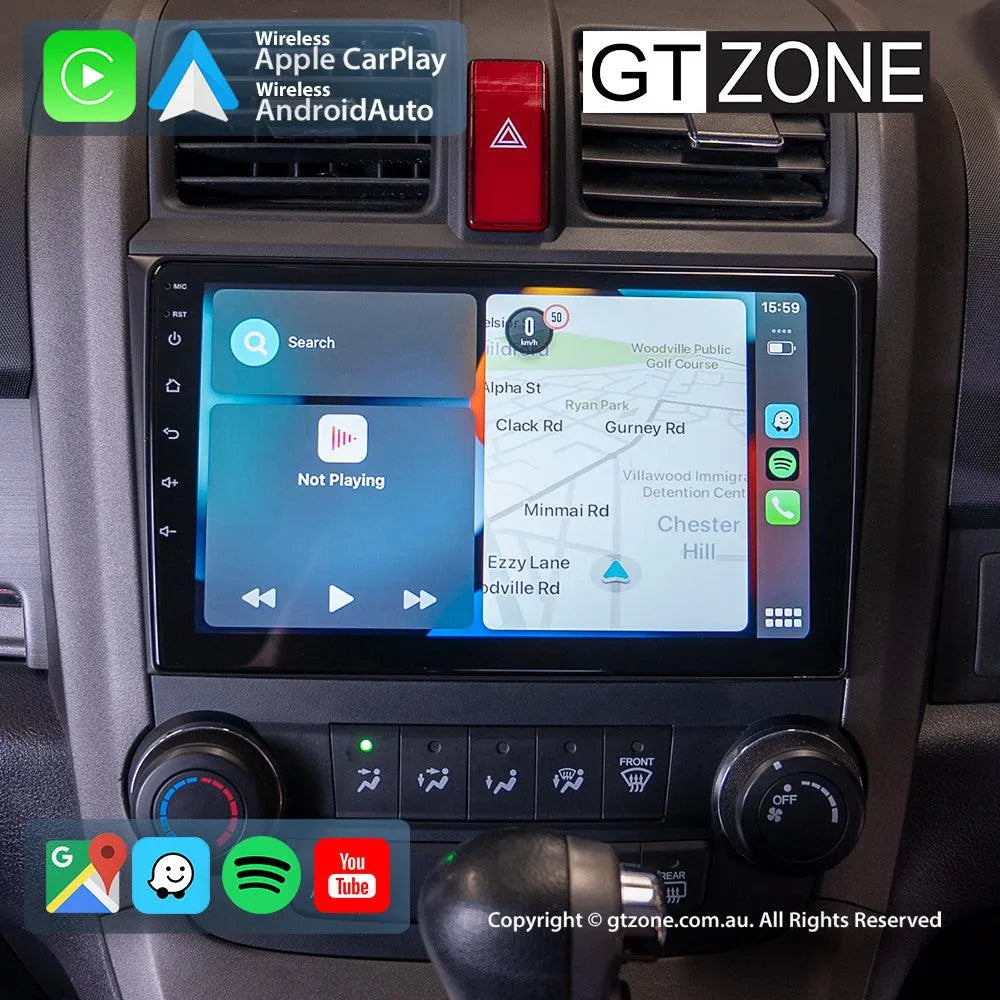 Honda CRV Head Unit Upgrade Kit (2007-2011) - 9inch Wireless Apple Carplay & Android Auto