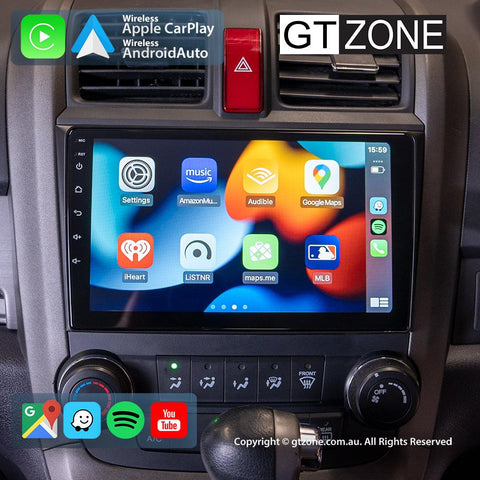 Honda CRV Head Unit Upgrade Kit (2007-2011) - 9inch Wireless Multitouch Smartscreen with Apple Carplay Android Auto