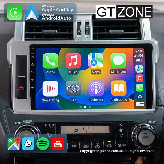 Toyota Prado 150-Series Head Unit Upgrade Kit (2014-2017) - 9inch Wireless Multitouch Smartscreen with Apple Carplay Android Auto