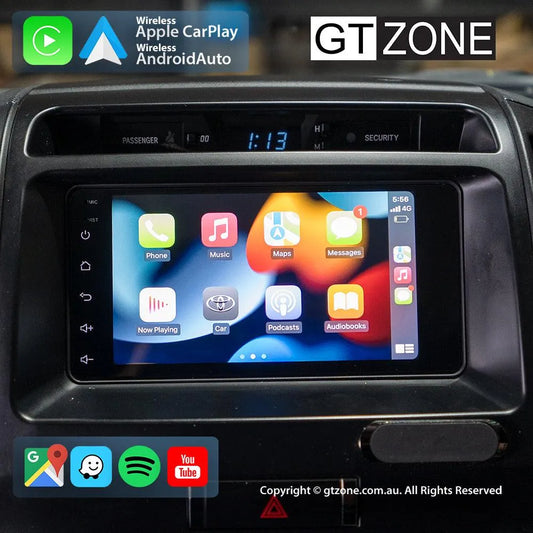 Toyota Landcruiser 200-Series Head Unit Upgrade Kit (2007-2015) - 7inch Wireless Multitouch Smartscreen with Apple Carplay Android Auto 1000