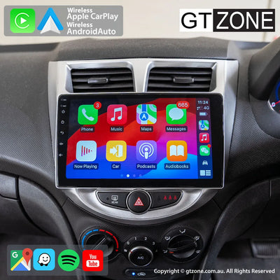 Hyundai Accent 2011-2015 Apple CarPlay and Android Auto Plug and Plug Head Unit Upgrade Kit