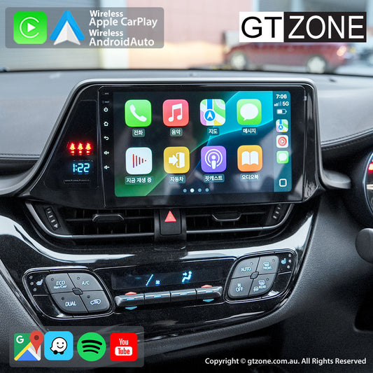 Toyota CHR Head Unit Upgrade Kit (2016-2019) - 9inch Wireless MultiTouch Smartscreen with Apple Carplay Android Auto 1080