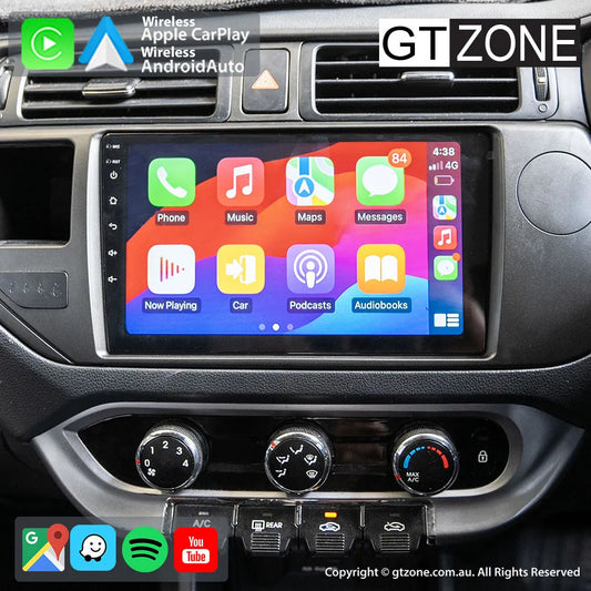 Kia Rio Head Unit Upgrade Kit (2012-2014) - 9inch Wireless Multitouch Smartscreen with Apple Carplay Android Auto 1080