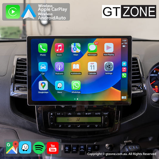 Toyota Hilux N70 Head Unit Upgrade Kit (2005-2015) - 13inch Wireless Apple Carplay Android Auto 1080