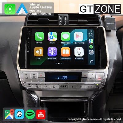 Toyota Prado 150-Series Head Unit Upgrade Kit (2018-2020) - 10inch Stereo with Wireless Apple Carplay Android Auto
