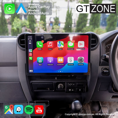 Toyota Landcruiser 79-Series Head Unit Upgrade Kit (1983-Present) - 13 inch Stereo with Wireless Apple Carplay & Android Auto