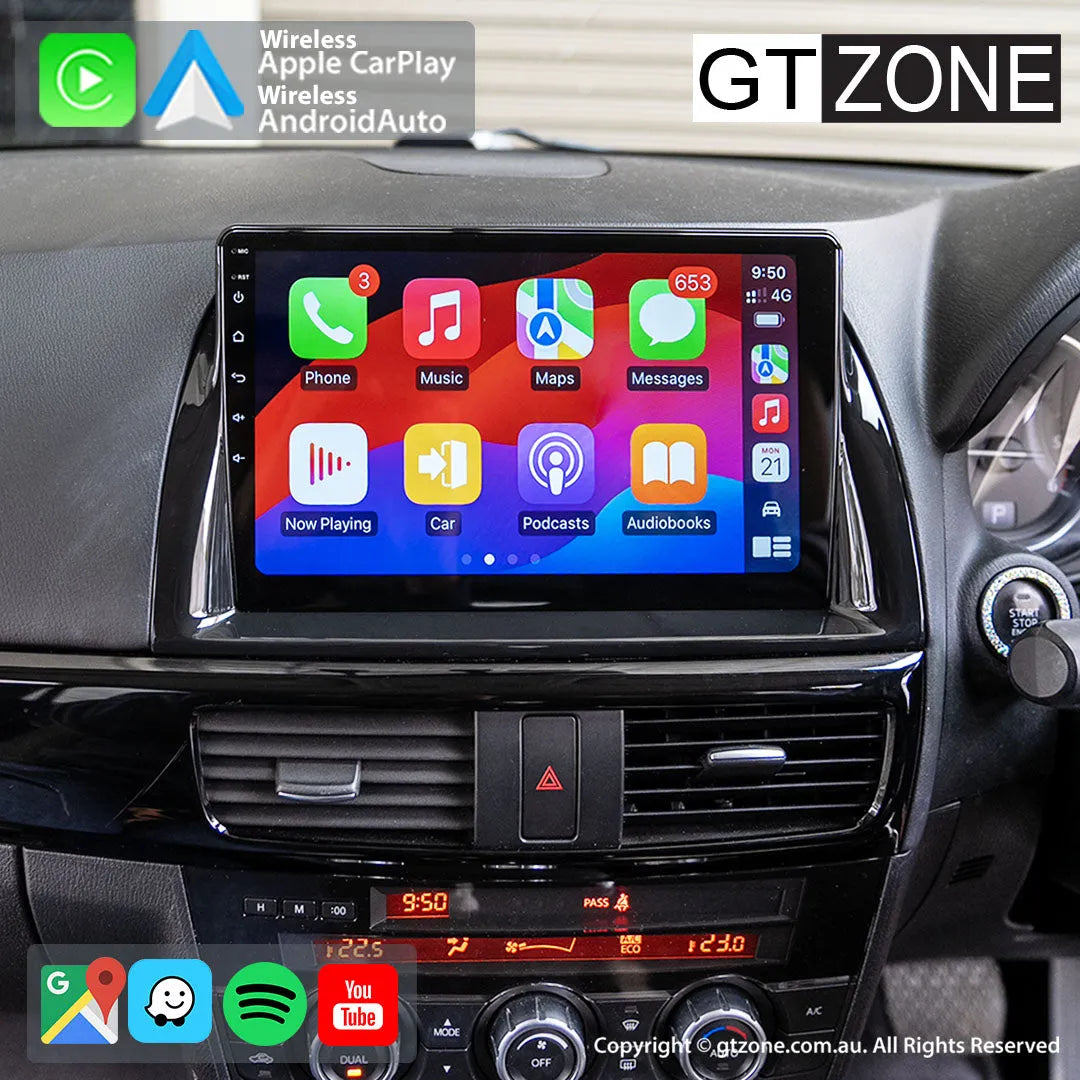 Mazda CX5 Head Unit Upgrade Kit (2012-2017) - 10inch Wireless Multitouch Smartscreen with Apple Carplay Android Auto