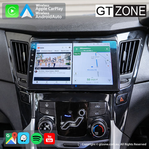 Hyundai i45 Head Unit Upgrade Kit (2009-2012) - 9inch Wireless MultiTouch Smartscreen with Apple Carplay Android Auto