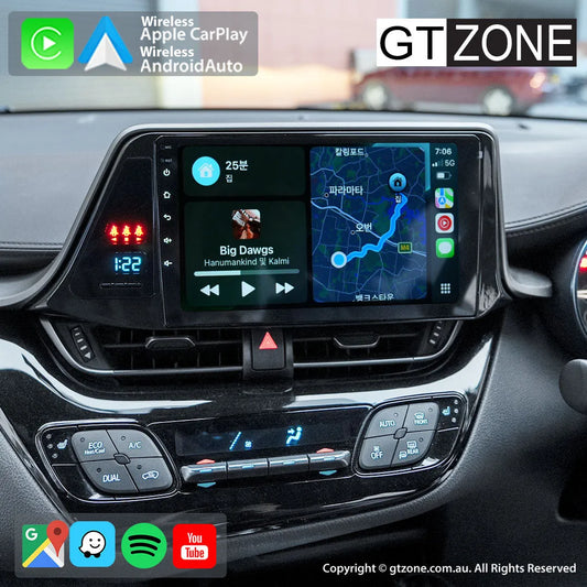 Toyota CHR Head Unit Upgrade Kit (2016-2019) - 9inch Wireless MultiTouch Smartscreen with Apple Carplay Android Auto