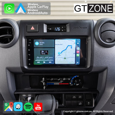 Toyota Landcruiser 79-Series Head Unit Upgrade Kit (1983-Present) - 7inch Wireless Multitouch Smartscreen with Apple Carplay Android Auto