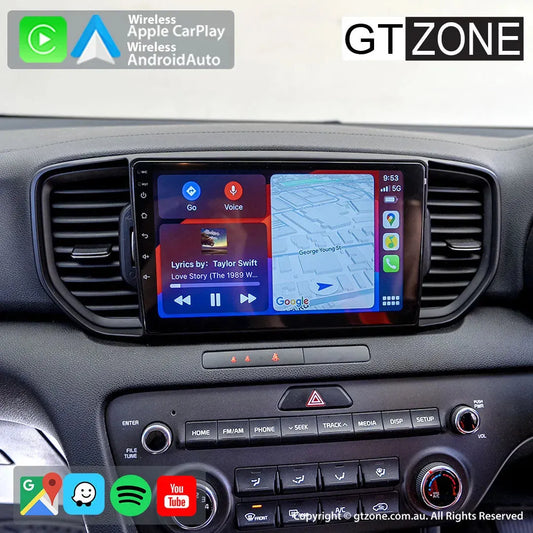 Kia Sportage Head Unit Upgrade Kit (2015-2018) - 9inch Wireless Multitouch Smartscreen with Apple Carplay Android Auto