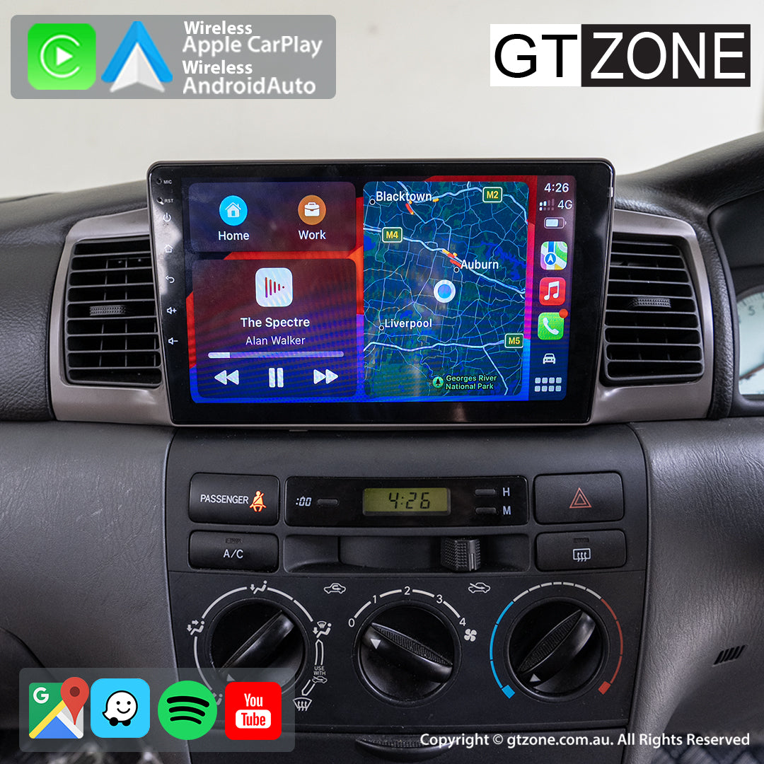 Toyota Corolla 2002 - 2007 | 9'' Apple Carplay & Android Auto Head Unit ...