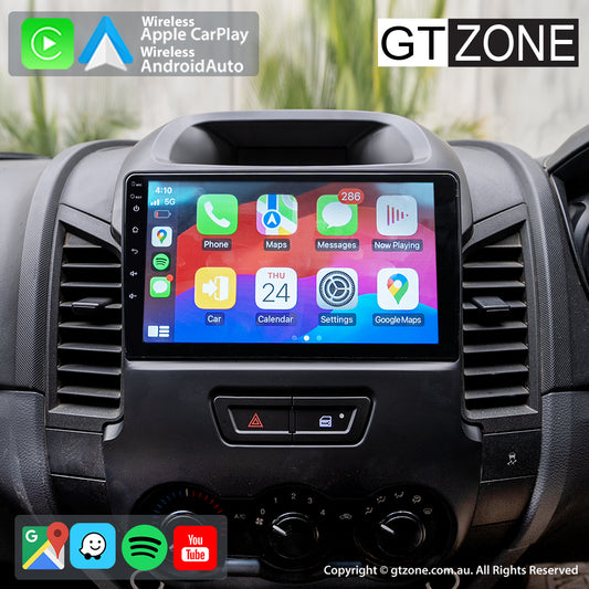 Ford Ranger PX Mk1 Head Unit Upgrade Kit (2012-2015) - 9inch Touchscreen with Wireless Apple Carplay & Android Auto