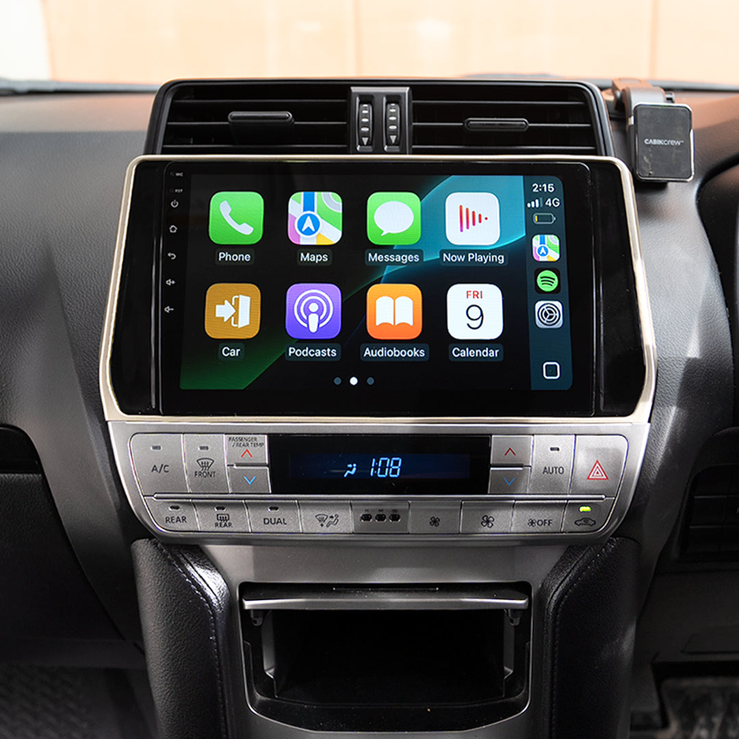 Toyota Prado 150-Series Head Unit Upgrade Kit (2018-2020) - 10inch Stereo with Wireless Apple Carplay Android Auto