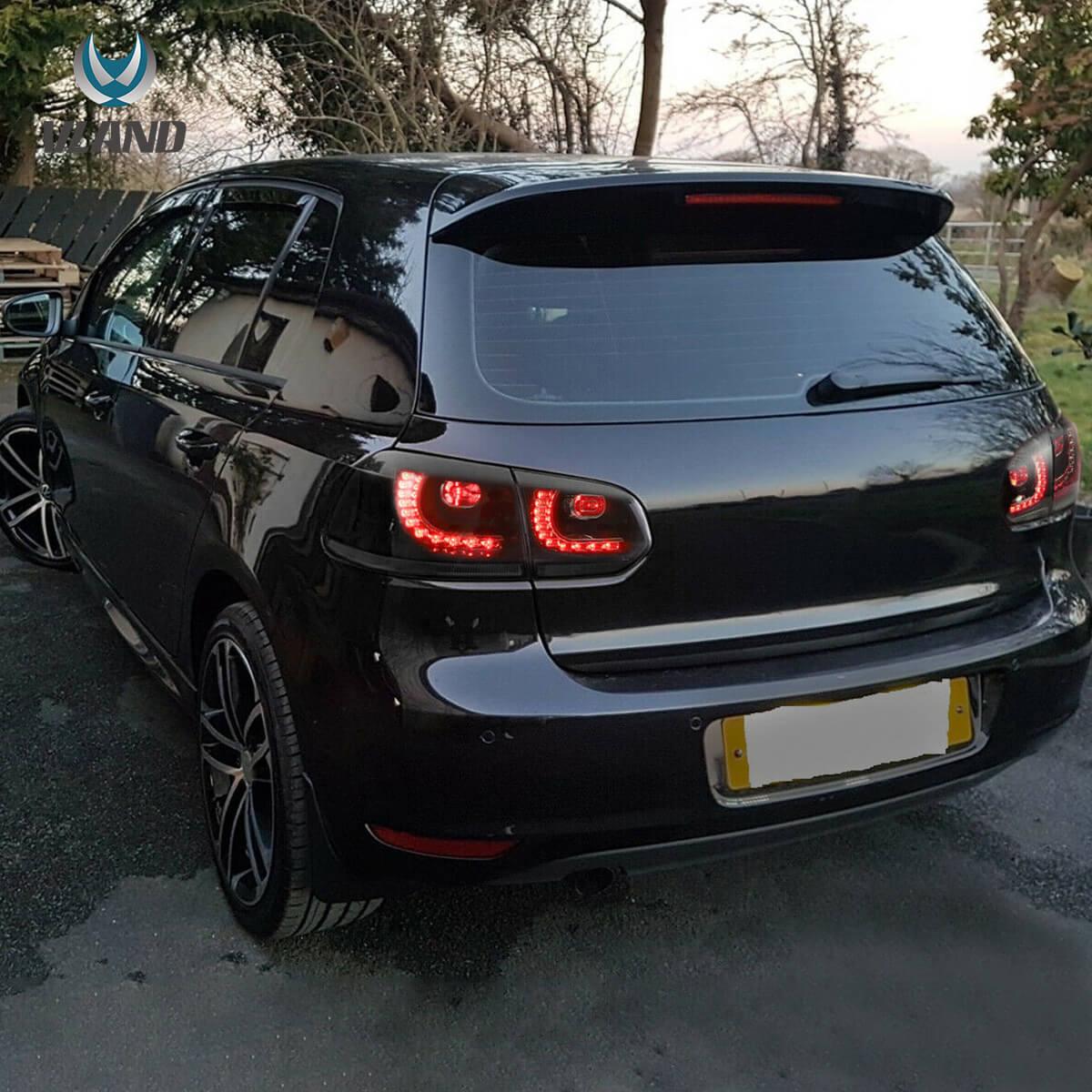 VW Golf Mk6 Sequential Red LED Tail Lights Vland - gtzone