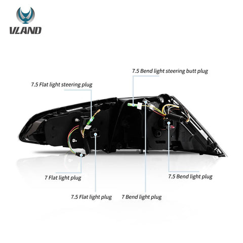 Volkswagen Golf MK7 MK7.5 Hatchback Vland LED Tail Lights with Sequential Turn Signal - gtzone