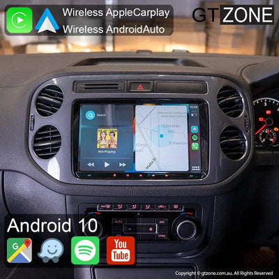 Volkswagen Tiguan Head Unit Upgrade Kit (2008-2014) - 9inch Wireless Multitouch Smartscreen with Apple Carplay Android Auto