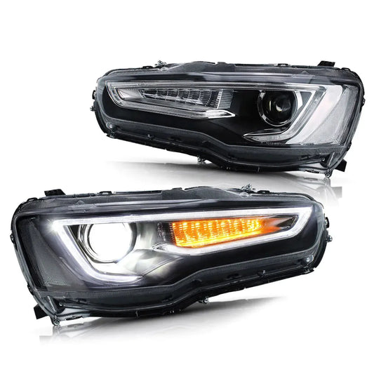 Mitsubishi Lancer 2008-2018 Evo X - Vland Sequential LED Head Lights