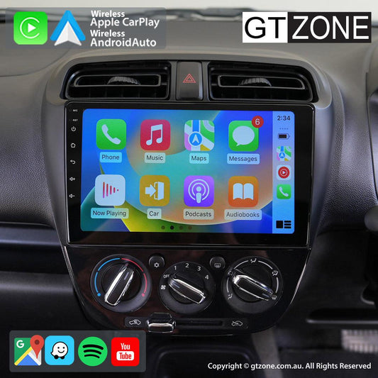 Mitsubishi Mirage Head Unit Upgrade Kit (2012-2020) - 9inch Wireless Multitouch Smartscreen with Apple Carplay Android Auto 1080