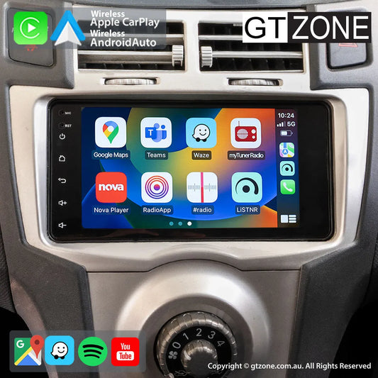 Toyota Yaris Head Unit Upgrade Kit (2005-2011) - 9inch Wireless Multitouch Smartscreen with Apple Carplay Android Auto 1080