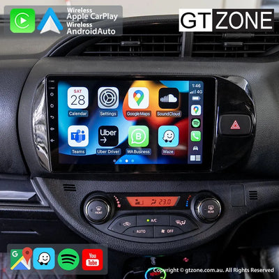 Toyota Vitz Sedan Head Unit Upgrade Kit (2014-2019) - 9inch Wireless MultiTouch Smartscreen with Apple Carplay Android Auto