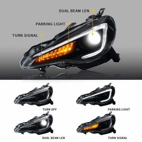 Toyota 86 Subaru BRZ 2012-2021 - Vland Sequential Head Lights